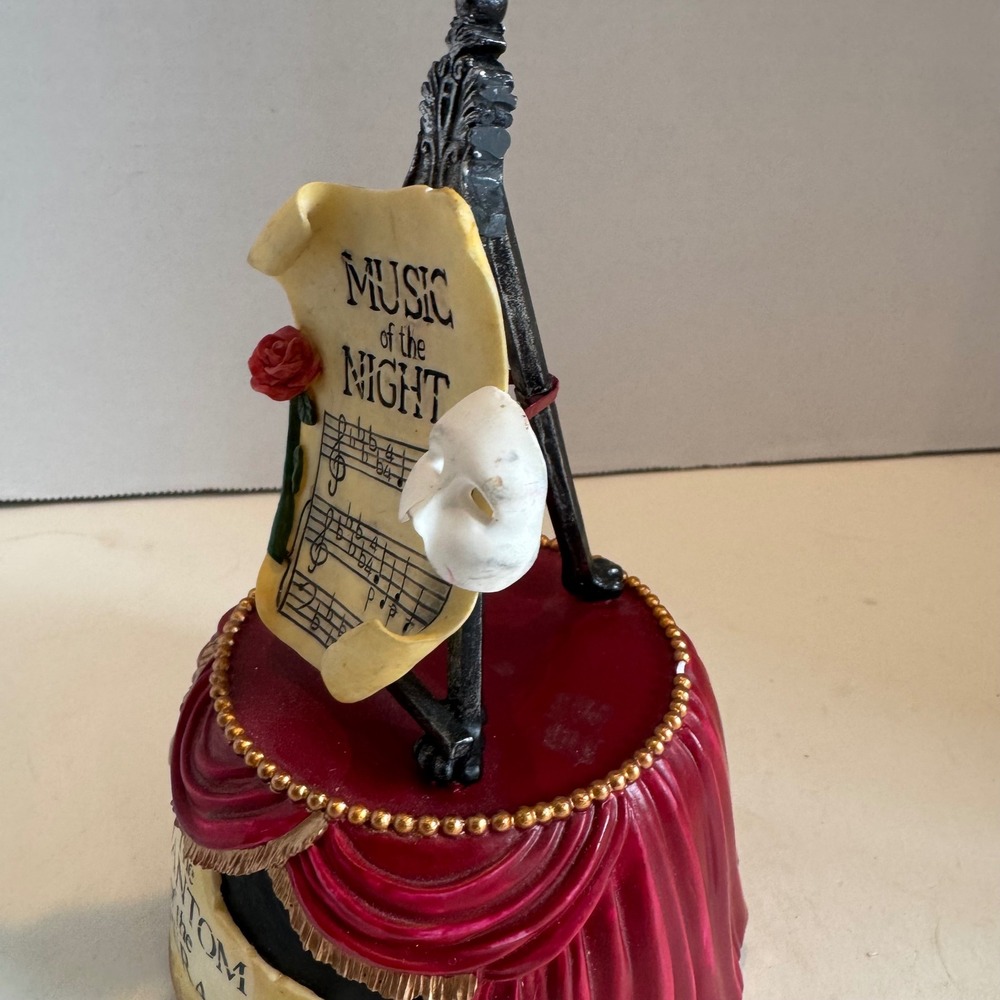 Phantom of the Opera Music Box San Francisco Music Box Co Music of the Night Red - Picture 5 of 10